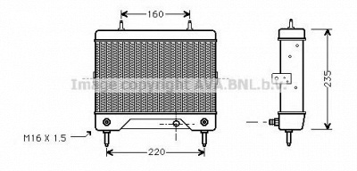 AVA QUALITY COOLING ms3241 -  Масляный радиатор, автоматическая коробка передач